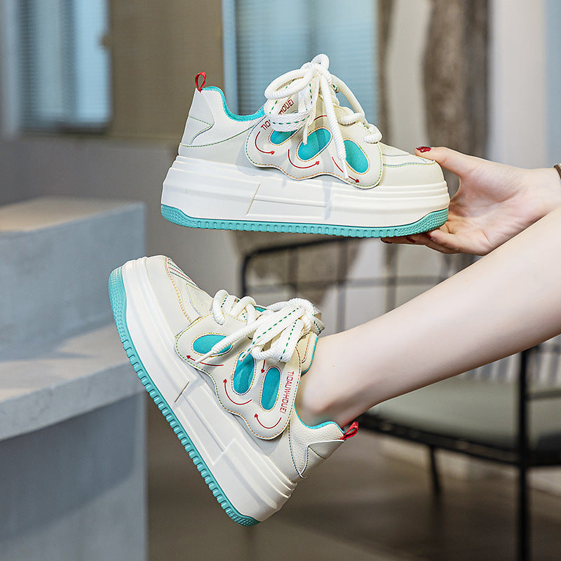Women's Inner Height Increasing Board Bread Korean Sneakers