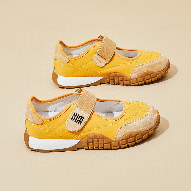 Women's Mary Jane Thick Bottom Velcro Breathable Women's Sports Shoes