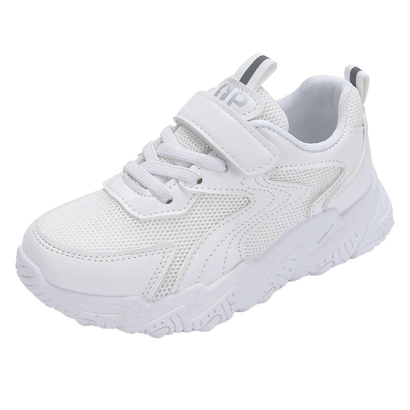 Children's Boys Spring School White Surface Running Kid's Sneakers