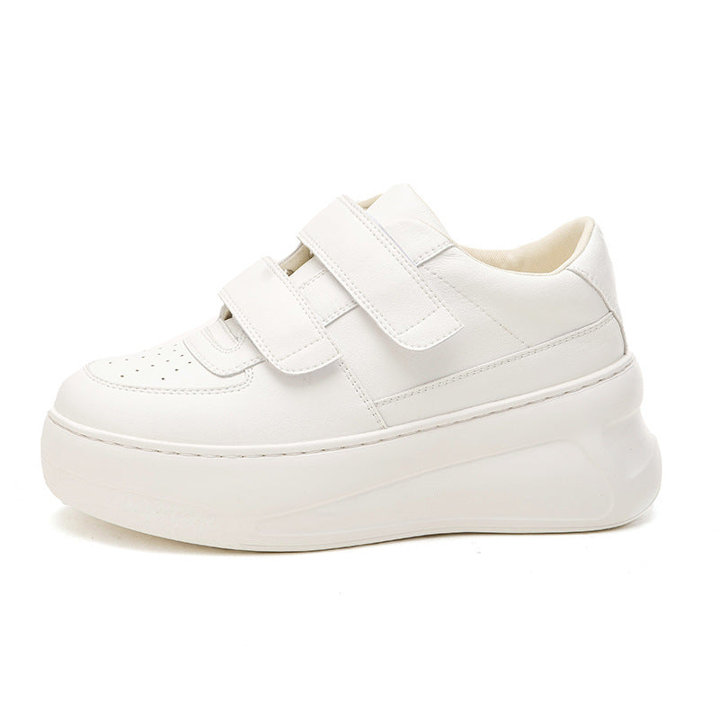 Women's Hidden White Genuine Elevator Breathable Sports Women's Casual Shoes
