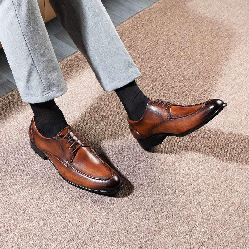 Men's Genuine England Style Business Formal Wear Leather Shoes