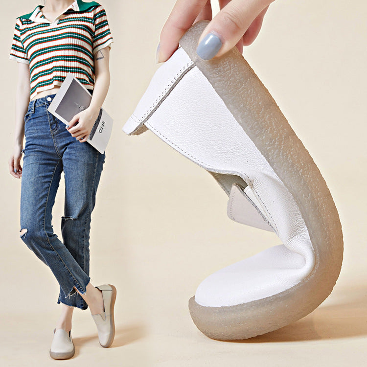 Women's Autumn First Layer Cowhide Outsole Soft Women's Shoes