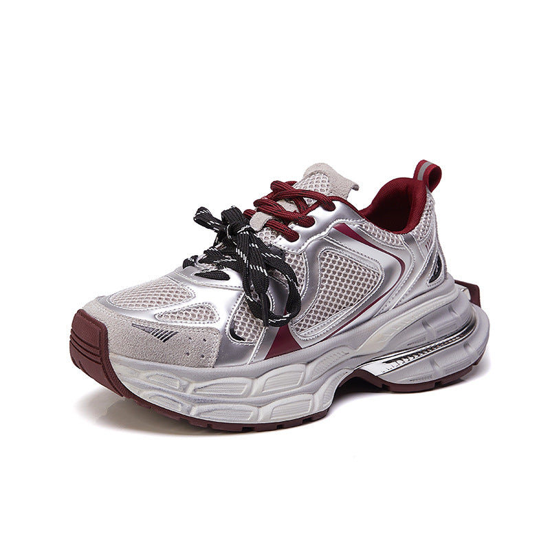 Women's Match Dad Thick Bottom Increased Retro Sneakers