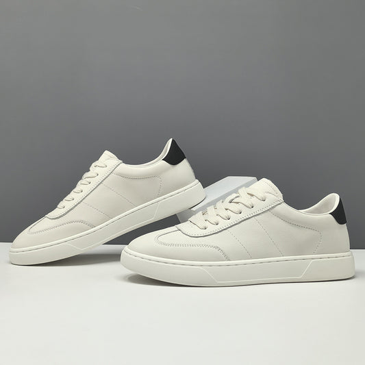 Men's Light Luxury Niche Trendy White Men's Board Shoes