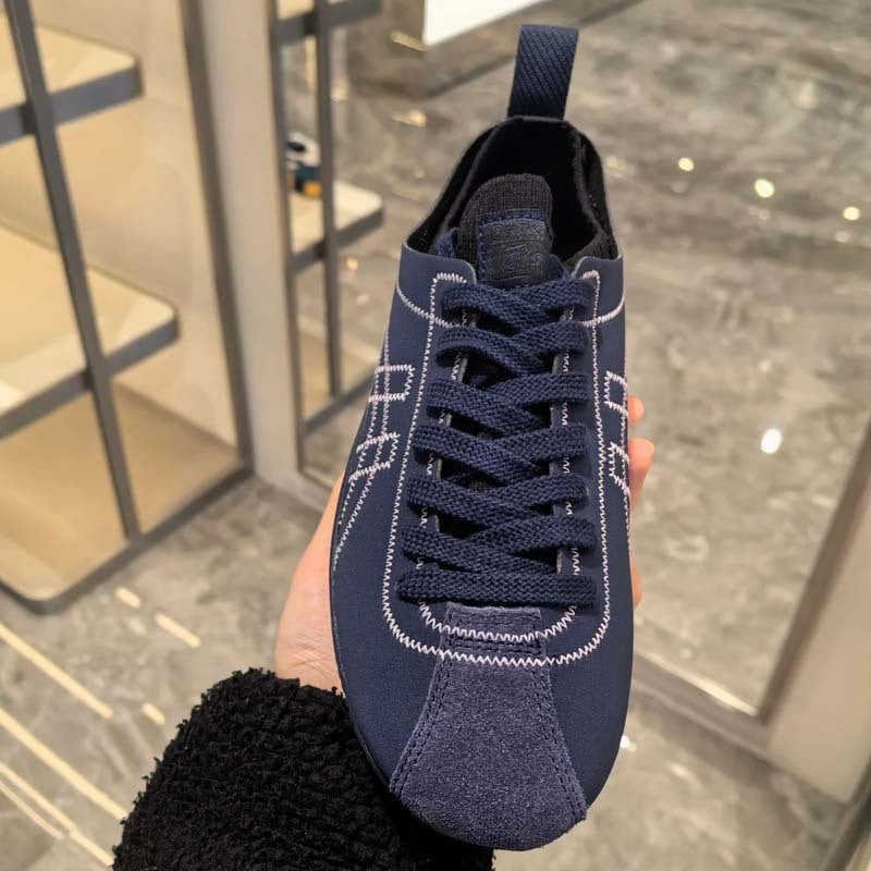 Women's Cowhide Version Design Genuine Flat Fashionable Bow Women's Sports Shoes
