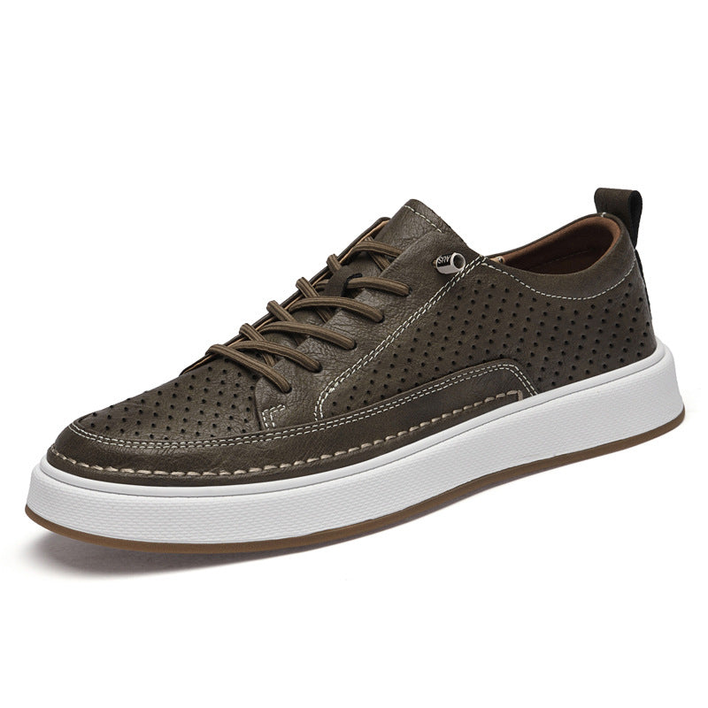 Men's Autumn Korean Style Trendy Simple White Men's Board Shoes