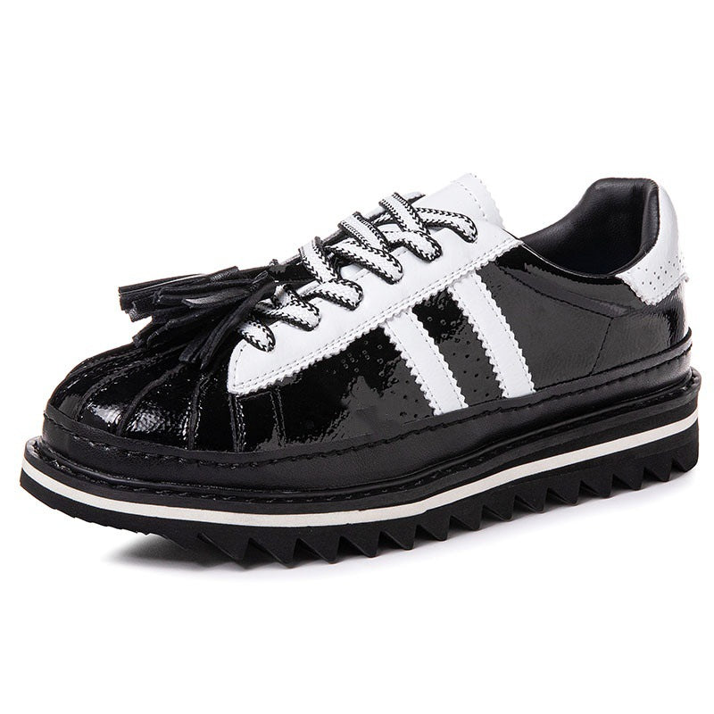 Name Shell Head White Height Increasing Couple Women's Sports Shoes