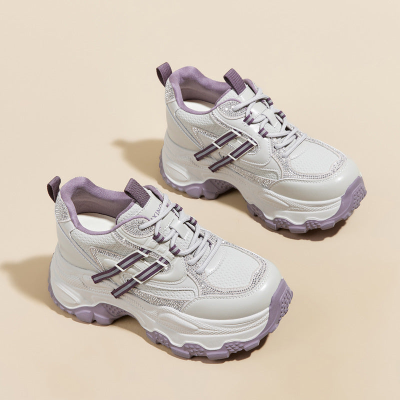 Women's Heightened Daddy Spring Thick Bottom Small Lightweight Leisure Sports Women's Casual Shoes