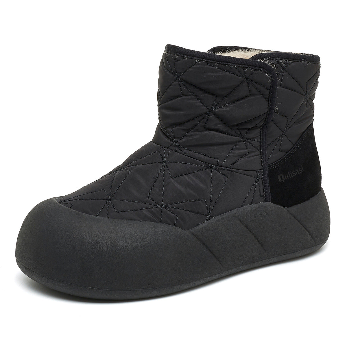 Women's Winter Fleece-lined Thickened Fluffy Cotton Fashion Snow Boots
