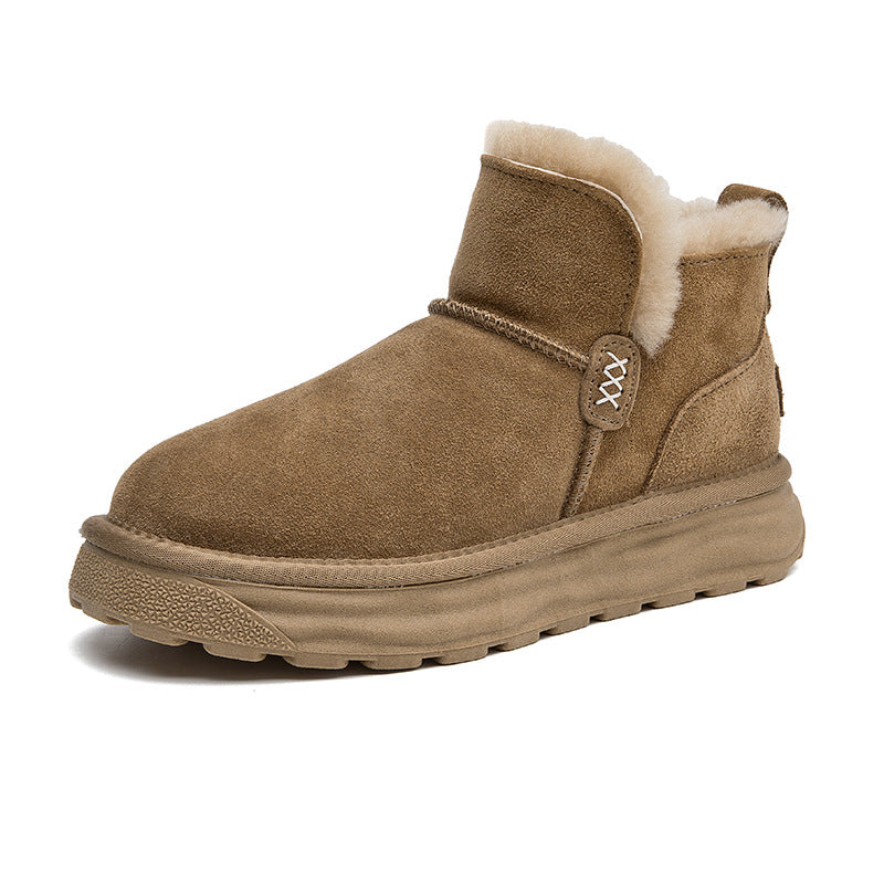 Women's Sheepskin Fur For Winter Fleece-lined Thickened Northeast Warm Boots