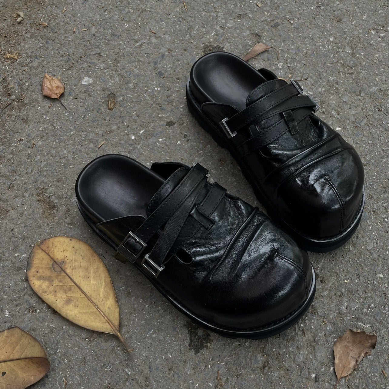 Women's Big Head Thick Bottom Leisure Outdoor Slippers