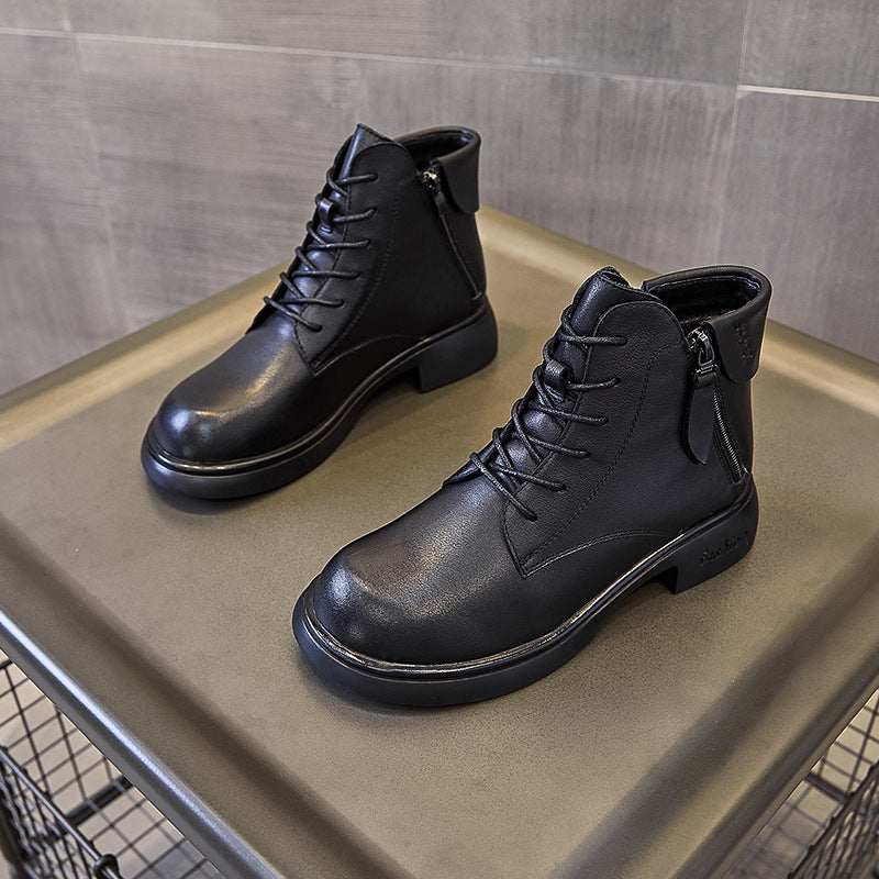 Women's Autumn Single Martin British Style Small Boots