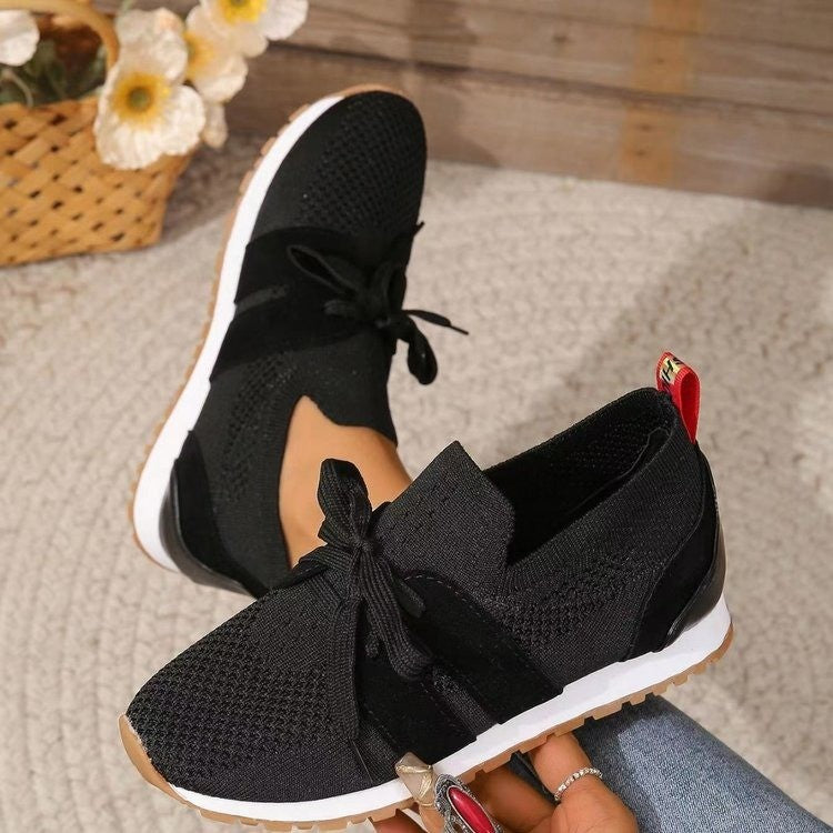 Women's Summer Plus Size Leisure Thin Solid Color Casual Shoes