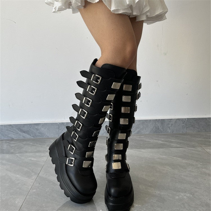 Plus Size Ring With Platform Long Female Muffin High Heels