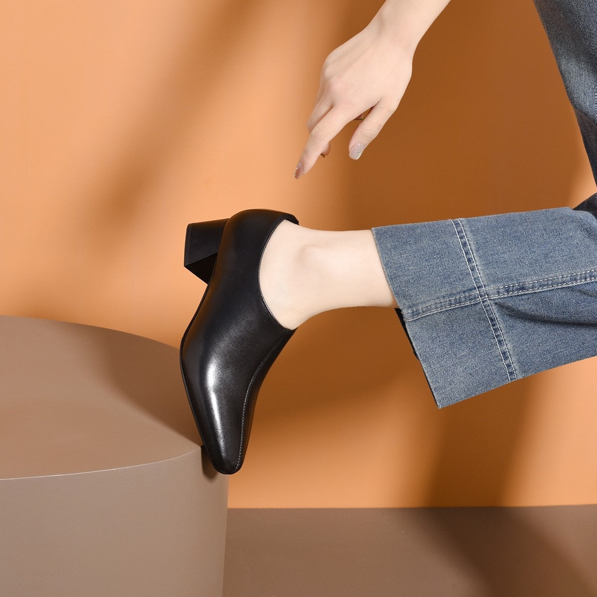 Women's Mid Pointed Small Soft Bottom Stiletto Women's Fashion Shoes