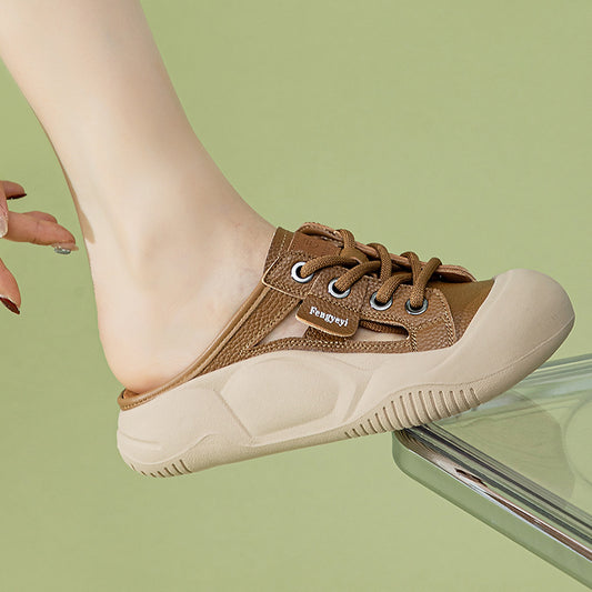 Women's Cute Lazy Pump Summer Outdoor Wear Platform Slippers