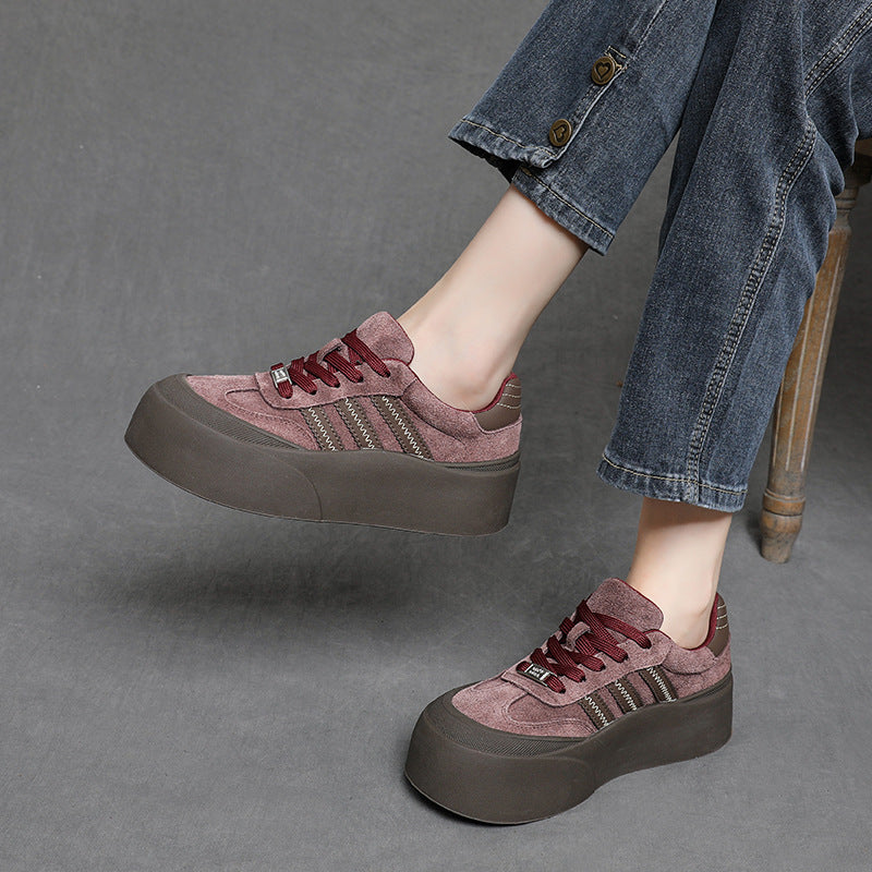 Women's Platform Bread German Training Autumn Comfortable Sports Women's Casual Shoes