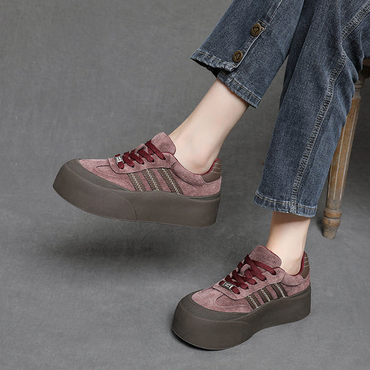 Women's Platform Bread German Training Autumn Comfortable Sports Women's Casual Shoes