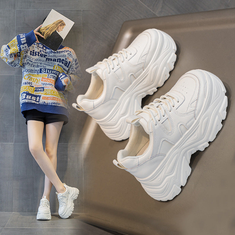 Women's Spring Dad Breathable Sports Platform Height Women's Casual Shoes