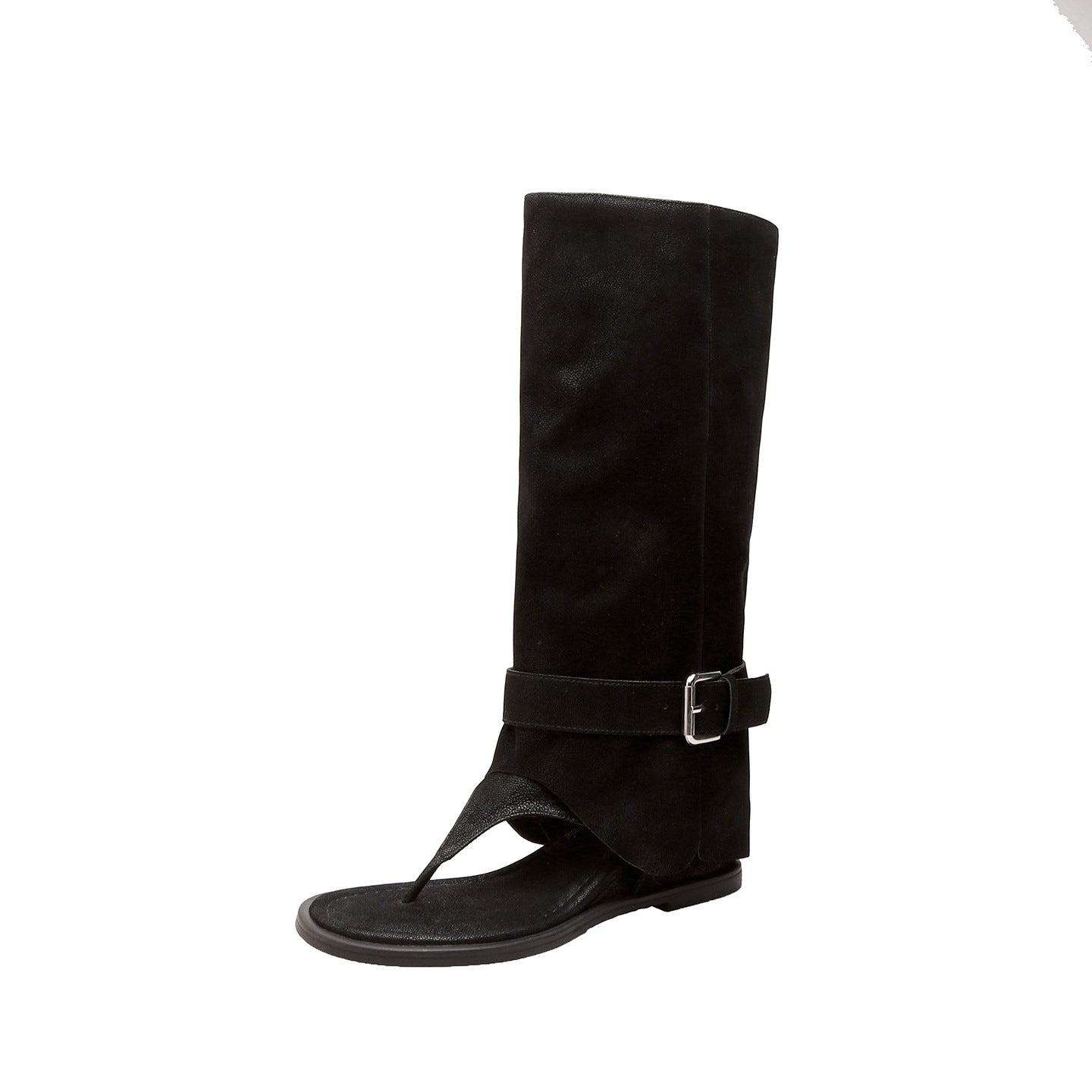 Women's Small Height Increasing Insole French Style Western Women's Leather Boots