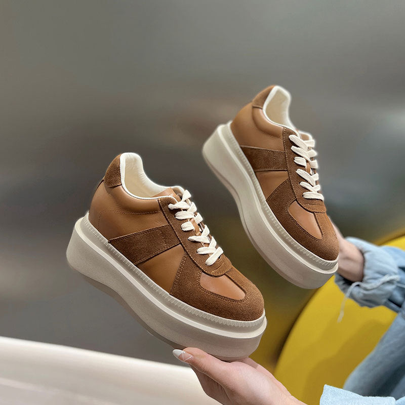 Insole German Training Spring Platform Small Casual Shoes