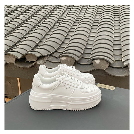 Women's White Genuine Elevator Autumn Cm Small Women's Casual Shoes