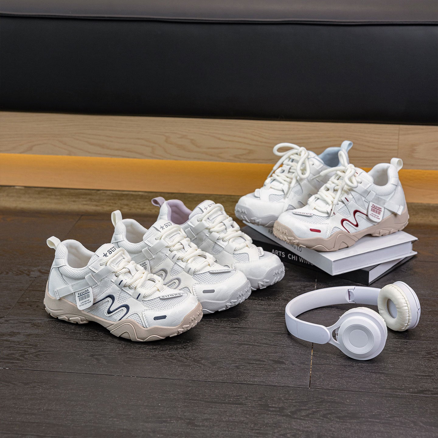Women's Bottom Inner Height Increasing Soft Not Tired Feet For Long Women's Sports Shoes