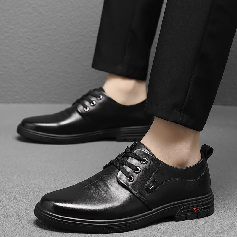 Men's Layer Cowhide Trendy British Business Fashion Casual Shoes