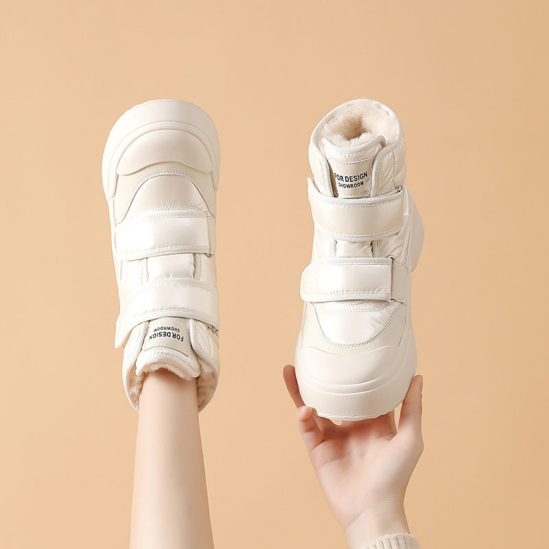Women's Short Cotton Winter University Style Fashion Snow Boots