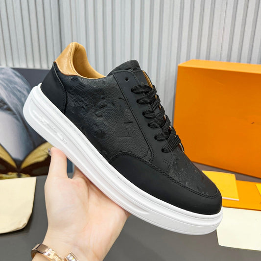 Men's Breathable Thick Sole Increased Light Luxury Sneakers