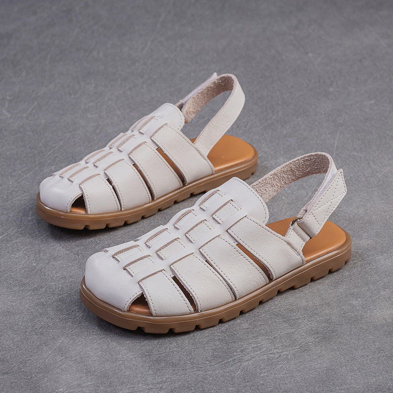 Women's Shu Breathable Woven Flat Hollow Comfortable Sandals