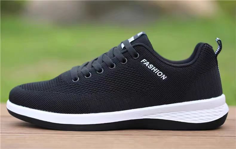 Men's Summer Breathable Fly Woven Mesh Green Sneakers