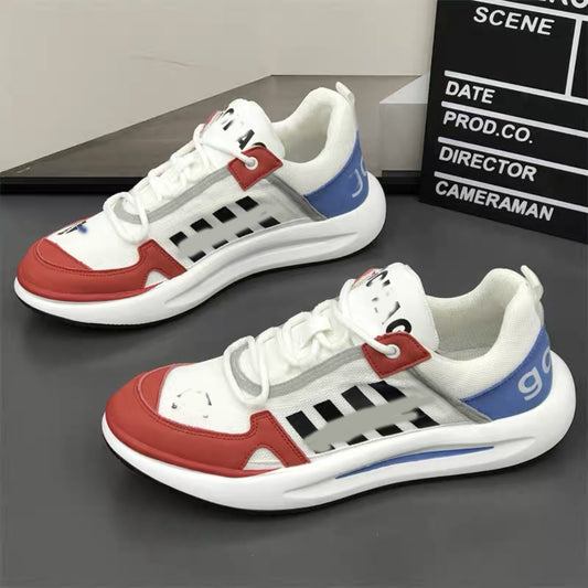 Men's Summer Mesh Breathable Comfort Lightweight Rocking Trendy Four Men's Board Shoes