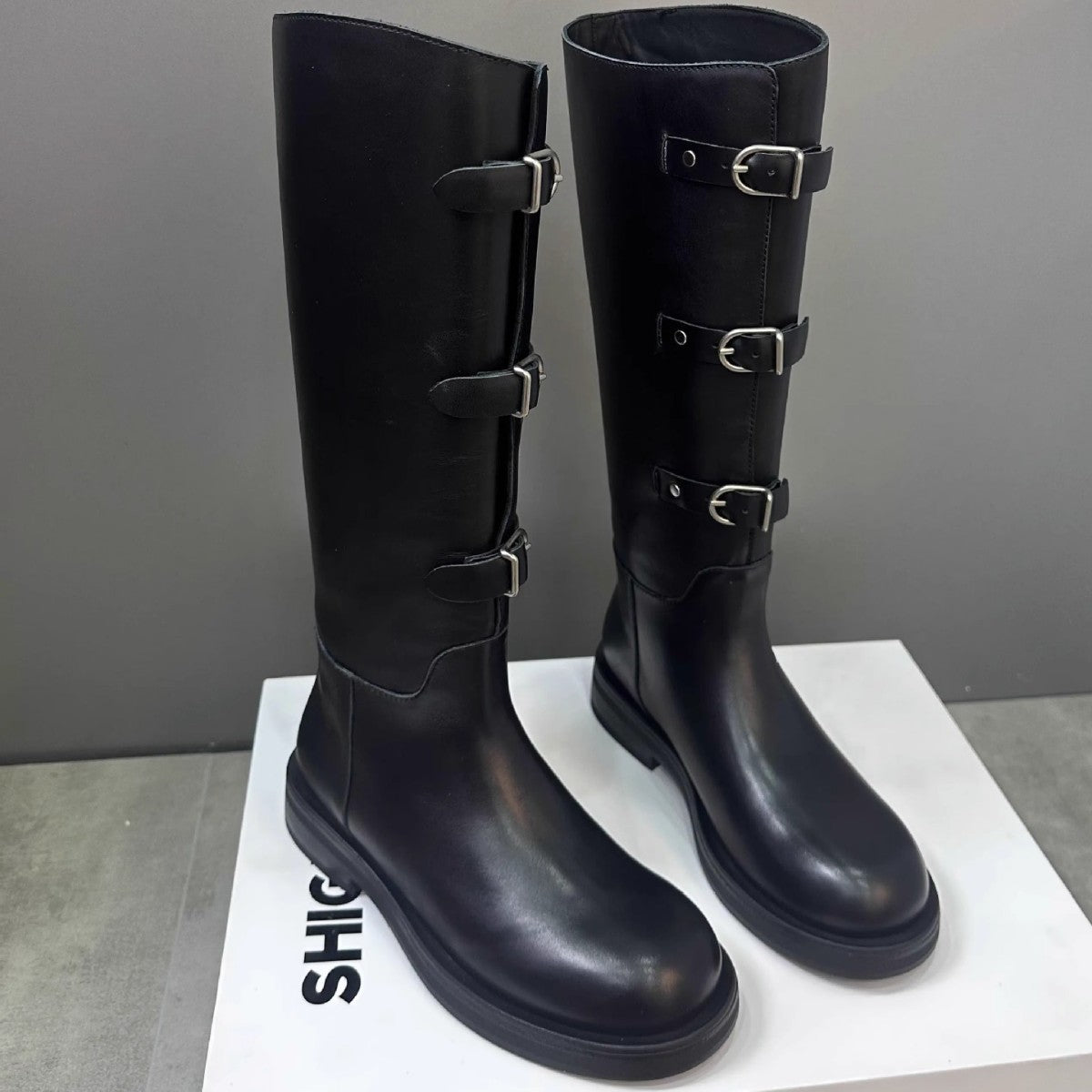 Women's Thick With British Style Knight Not Women's Shoes