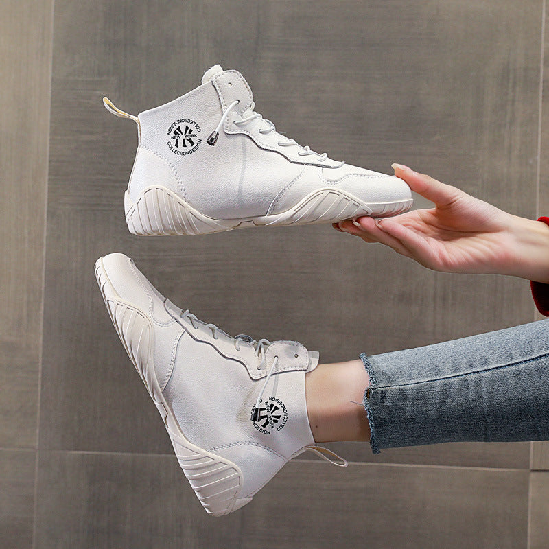 Women's Fashion High Top White Summer Soft Bottom Running Women's Casual Shoes