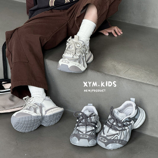 Children's Summer Bag Bottom Dad Fashion Tie Boys Single Children's Sports Shoes