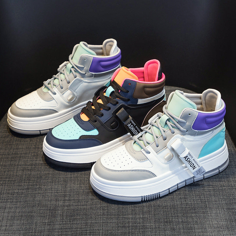 Durable Classic Women's Korean Flat White Sneakers