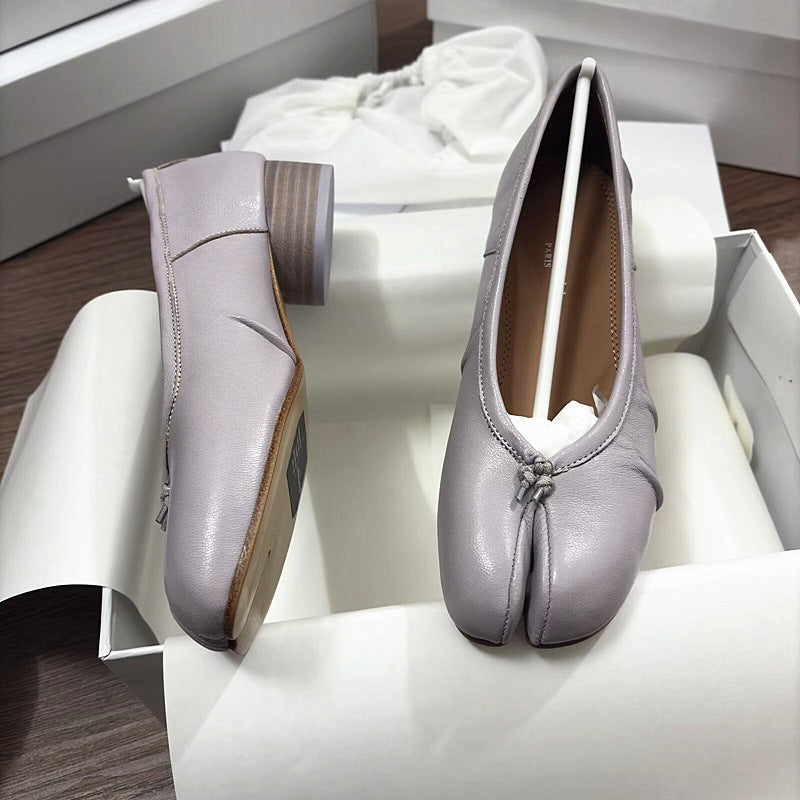 Women's High Version Mid Full Trotter Ballet Heels
