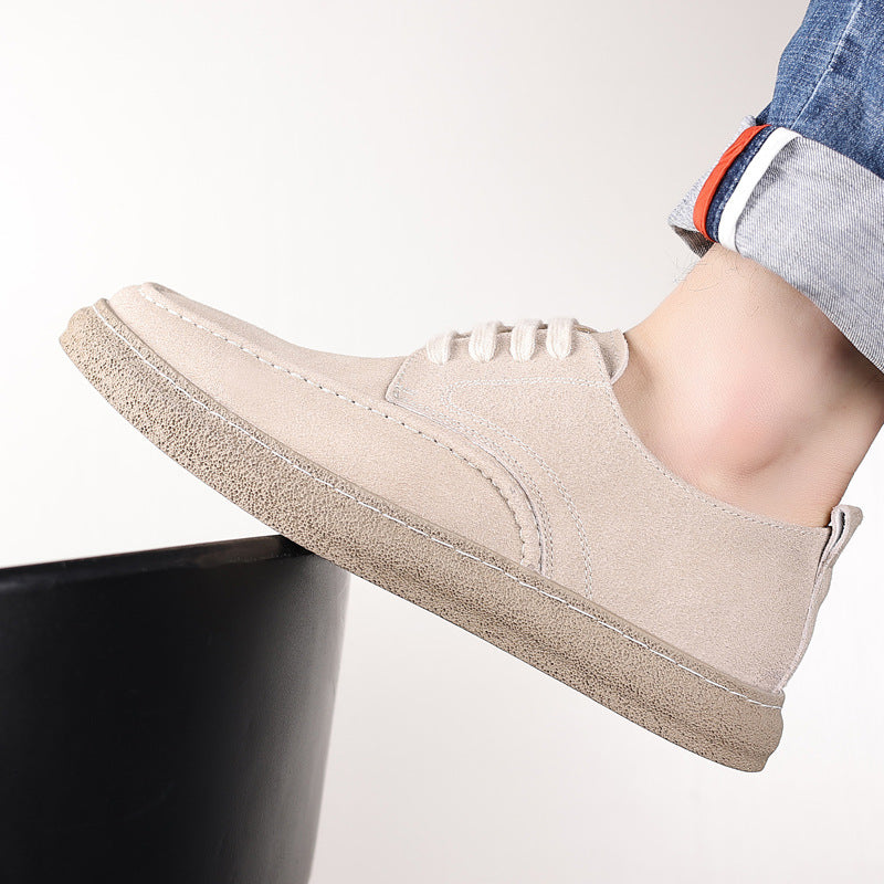 Men's Suede Skateboard Working Platform Martin Men's Shoes