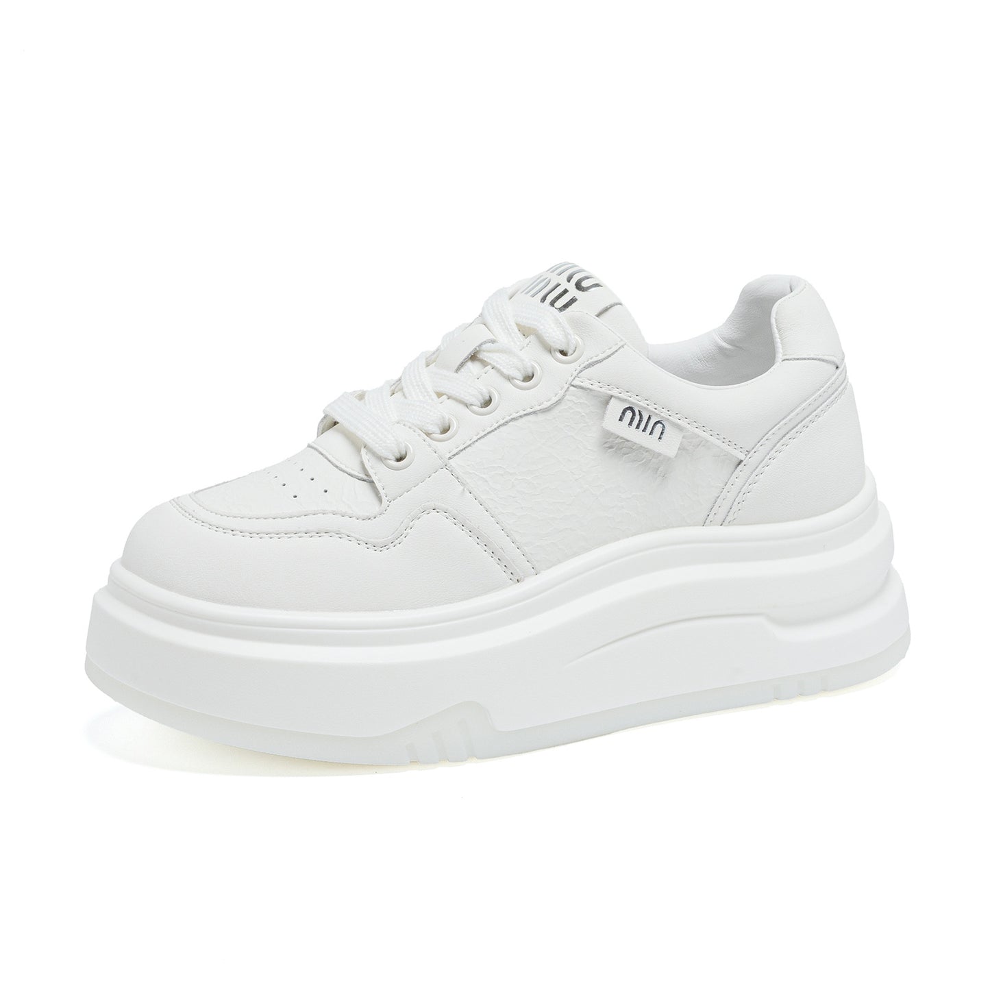 Women's White Autumn Thick Sole Increased Portable Women's Casual Shoes