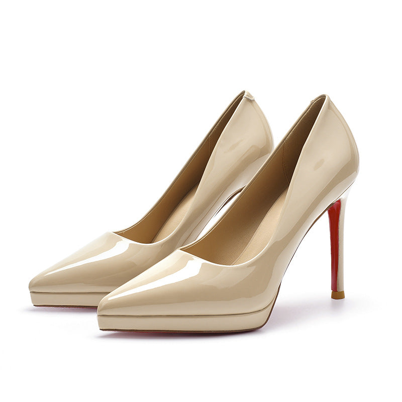 Women's Not Tired Feet Sexy Red Big Bottom Stiletto High Pointed Heels