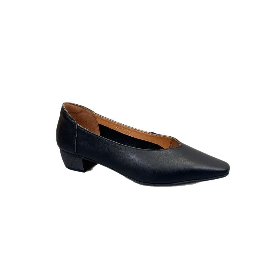 Women's Spring French Style Temperament Low Commuter Heels