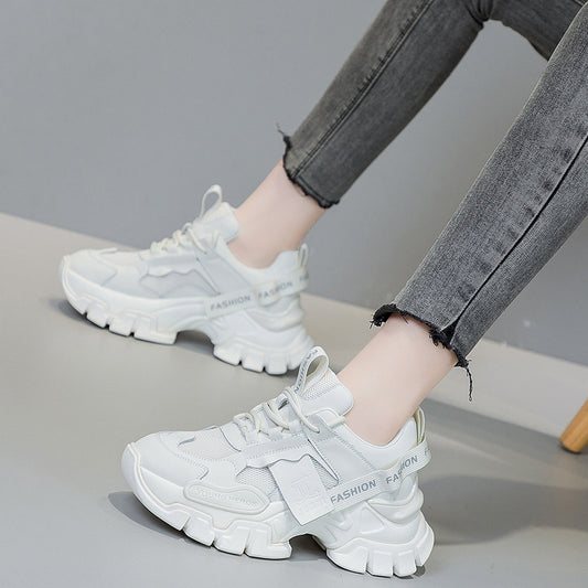 Women's Suction Film Bottom Spring Platform Tide Sneakers