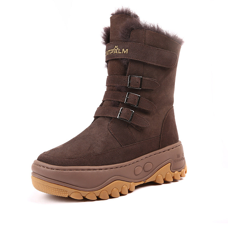 Women's Warm Northeast China Cotton Plus Veet Winter Boots