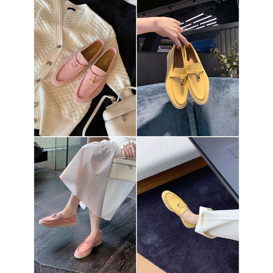 Women's Mom Vintage Tassel Lock British Thick Casual Shoes