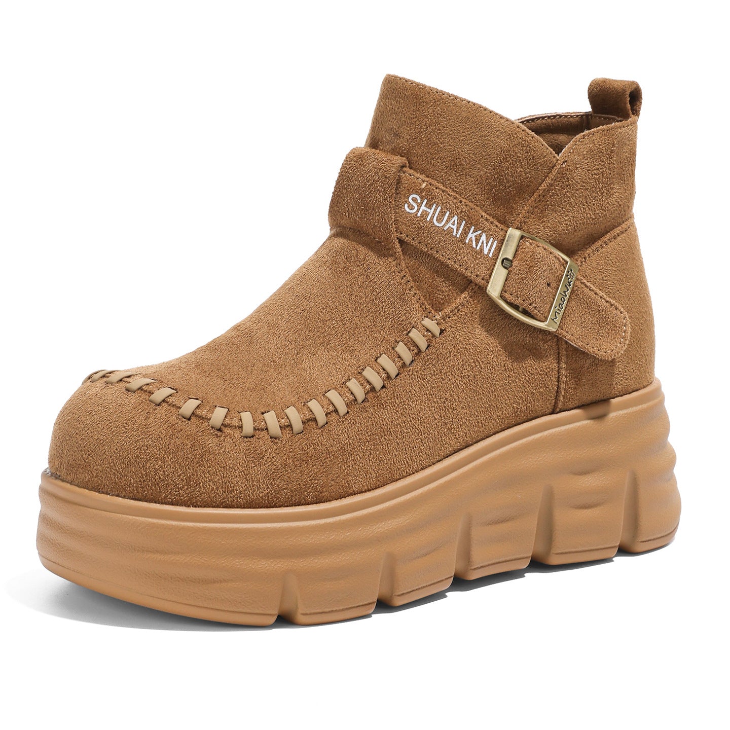 Women's Platform Martin British Style Retro Heighten Women's Cotton Shoes
