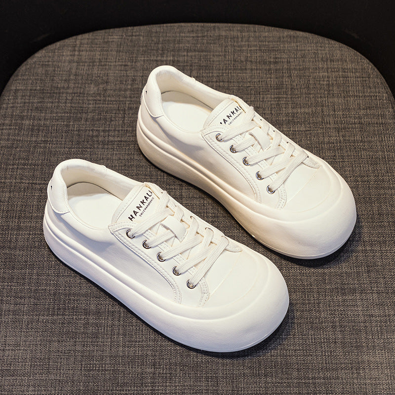 Women's Fashion Round Head Thick Bottom Height Increasing Insole Bread Sports Women's Casual Shoes