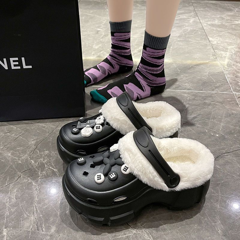 Women's Fleece-lined Outer Winter Thick Sole Increased Women's Shoes