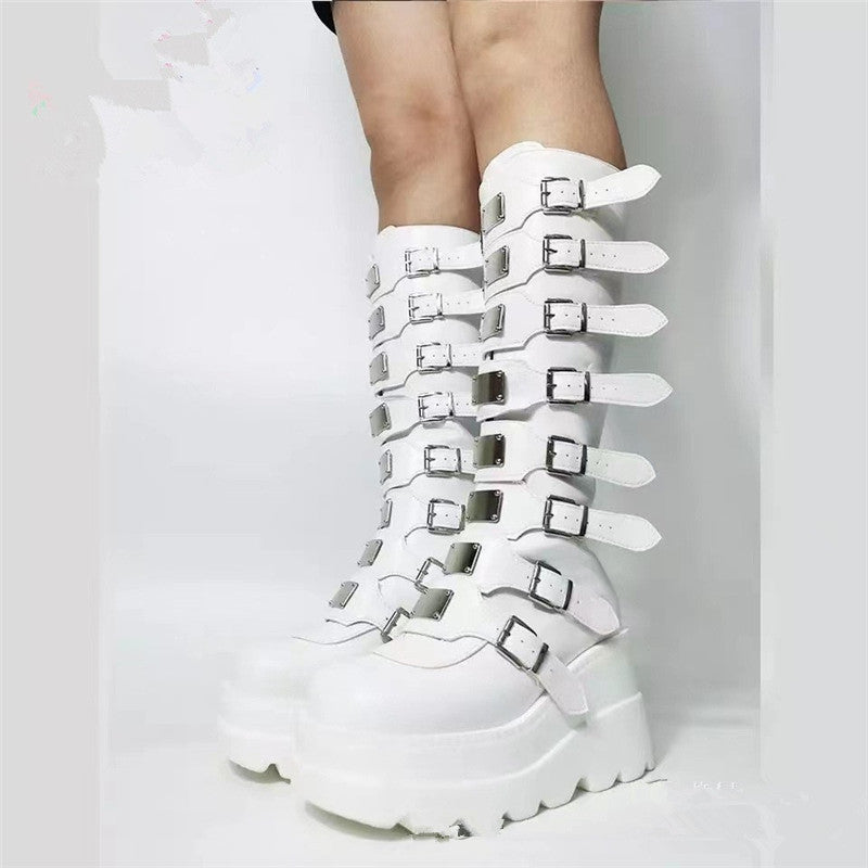 Plus Size Ring With Platform Long Female Muffin High Heels