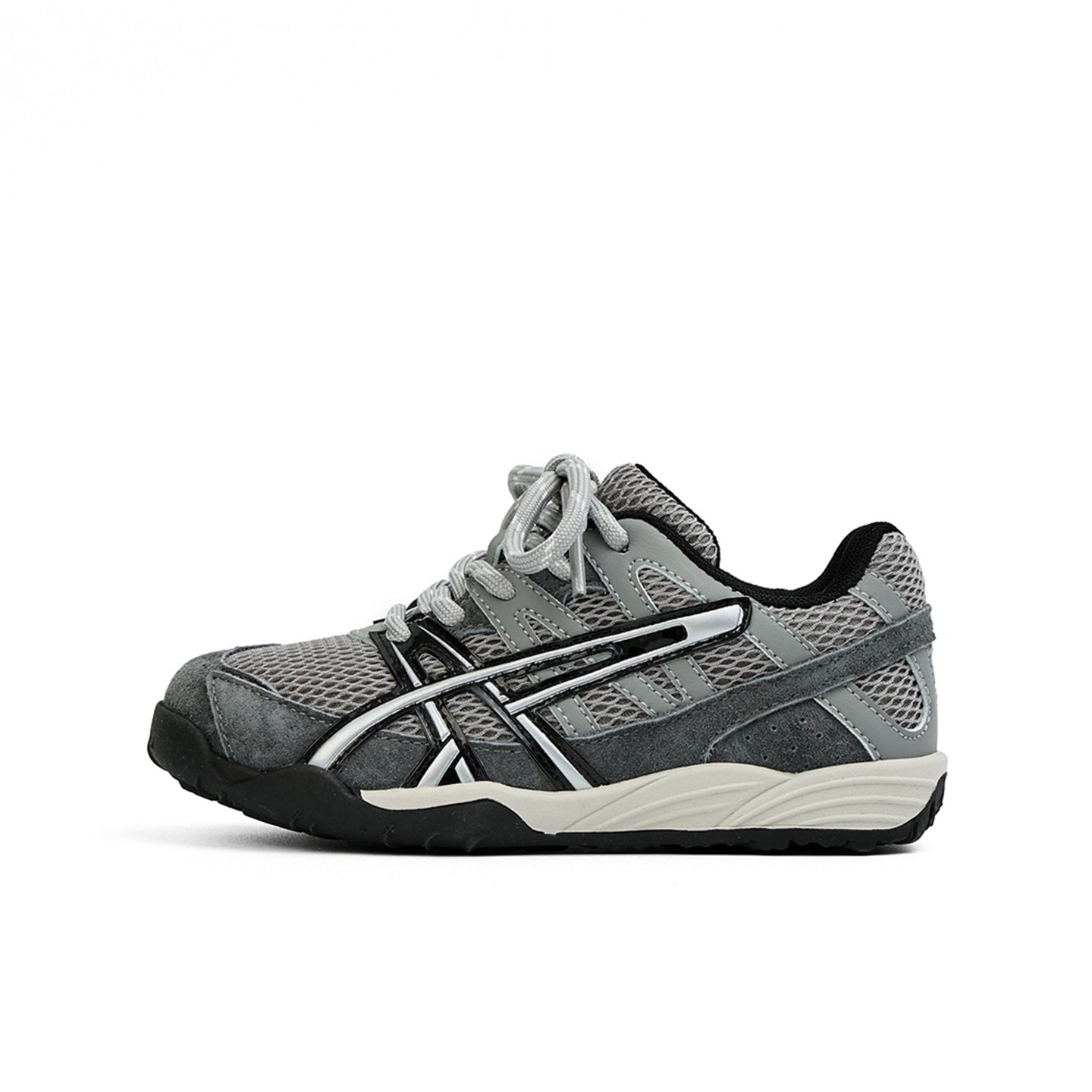 Children's Retro Function Functional Thin Bottom Boys Mesh Breathable Velcro Children's Sports Shoes